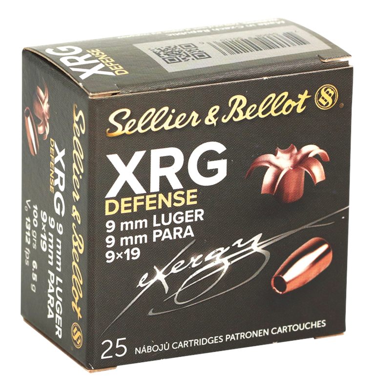 Sellier Bellot SB9XA XRG Defense 9mmLuger 100gr Solid Copper Hollow Point 2