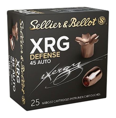 Sellier Bellot SB45XA XRG Defense 45ACP 165gr Solid Copper Hollow Point 25 view 2