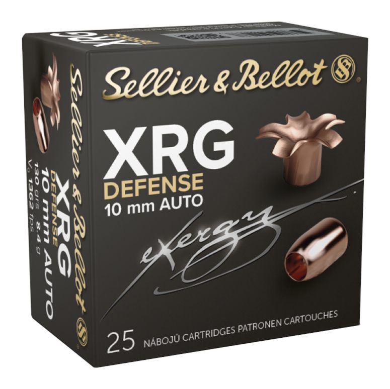 Sellier Bellot SB10XA XRG Defense 10mmAuto 130gr Solid Copper Hollow Point