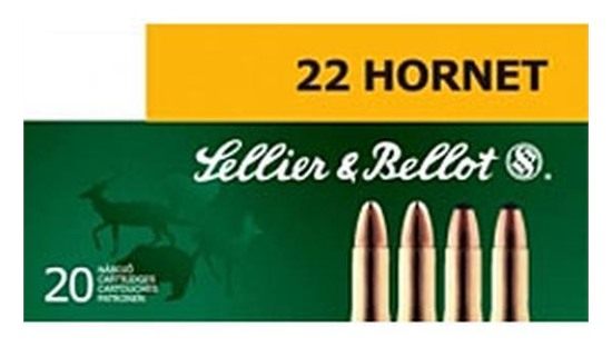 Sellier Bellot SB22HA Rifle 22 Hornet 45gr Full Metal Jacket 20 Per Box/90 view 2