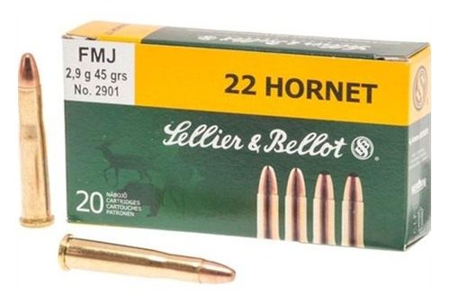 Sellier Bellot SB22HA Rifle 22 Hornet 45gr Full Metal Jacket 20 Per Box/90 view 3