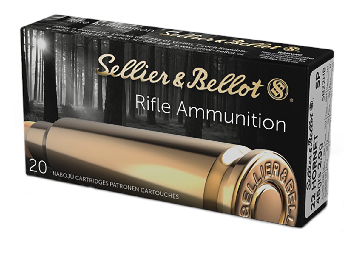 Sellier Bellot SB22HB Rifle 22 Hornet 45gr Soft Point 20 Per Box/90 Case
