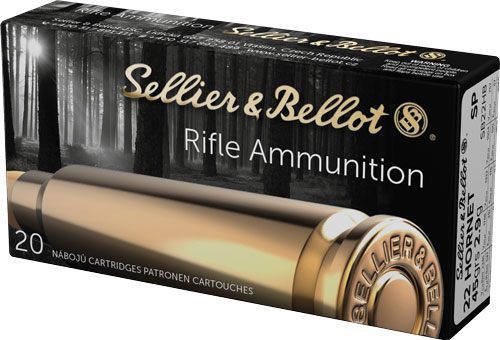 Sellier Bellot SB22HB Rifle 22 Hornet 45gr Soft Point 20 Per Box/90 Case view 3