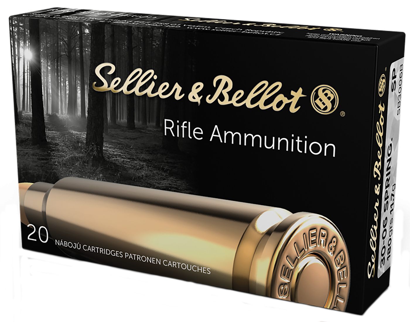 Sellier Bellot SB3006B Rifle 30-06 Springfield 180gr Soft Point 20 Per Box/