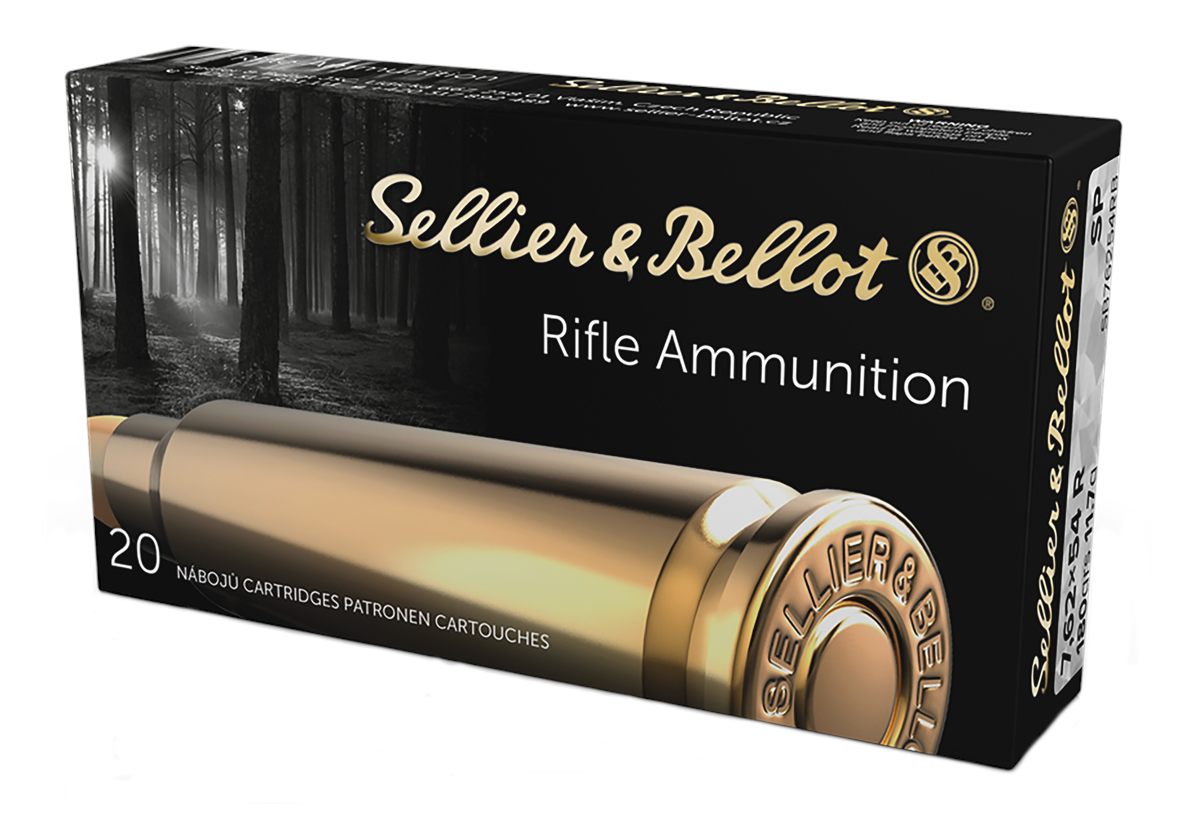 Sellier Bellot SB76254RB Rifle 7.62x54mmR 180gr Soft Point 20 Per Box/20 Ca