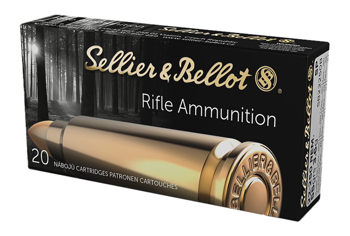 Sellier Bellot SB22250B Rifle 22-250 Rem 55gr Soft Point 20 Per Box/25 Case