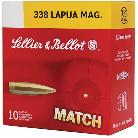 Sellier Bellot SB338LMA Rifle 338 LapuaMag 250gr Hollow Point Boat Tail 10 view 2