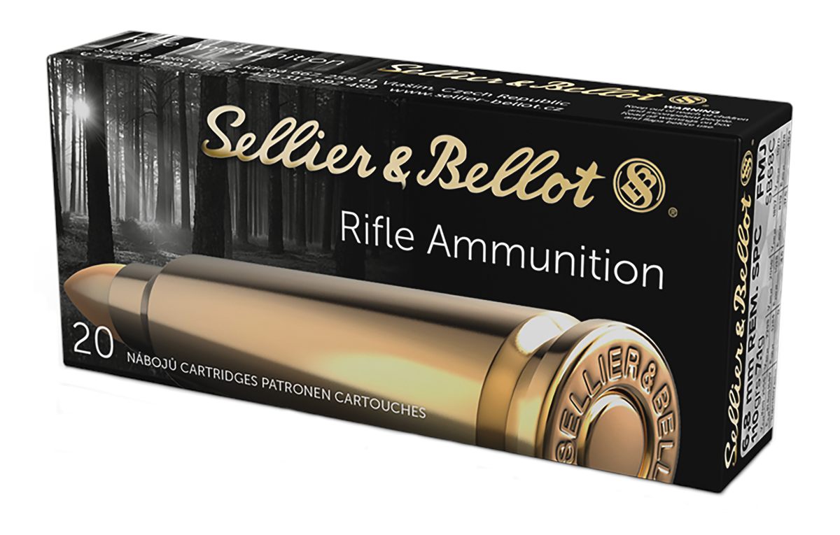 Sellier Bellot SB68C Rifle 6.8mmRemSPC 110gr Full Metal Jacket 20 Per Box/5