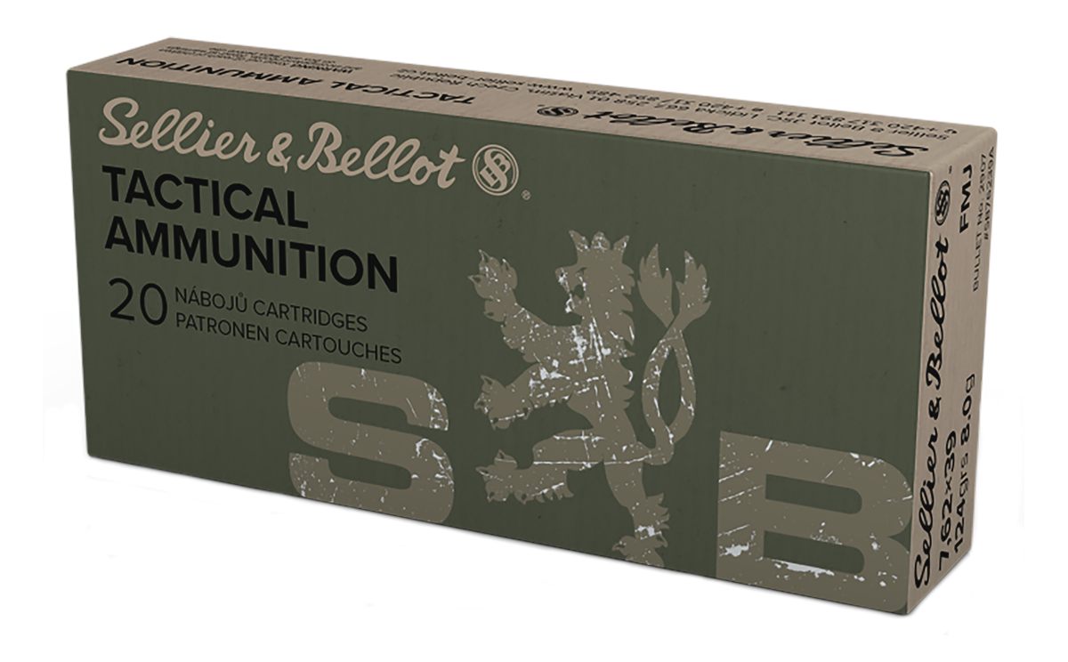Sellier Bellot SB76239A Rifle 7.62x39mm 124gr Full Metal Jacket 20 Per Box/