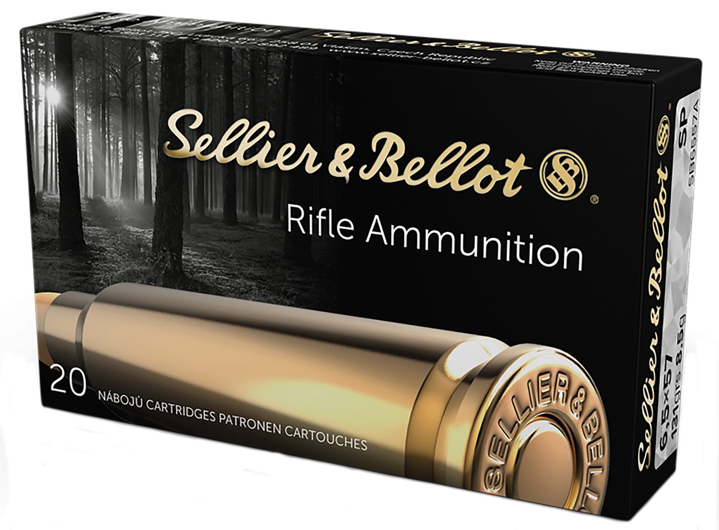 Sellier Bellot SB6557A Rifle 6.5x57mm 131gr Soft Point 20 Per Box/20 Case