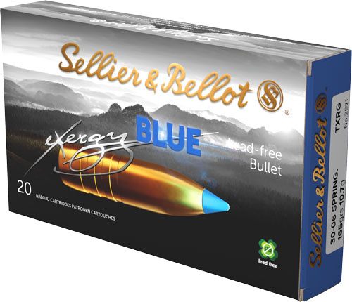 Sellier Bellot SB3006XA eXergy 30-06 Springfield 165gr TAC Blue 20 Per Box/ view 2