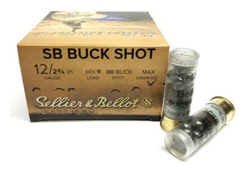 Sellier Bellot SB12BSC Hunting 12 Gauge 2.75in Pellets 1 1/4oz 00 Buck Shot view 2