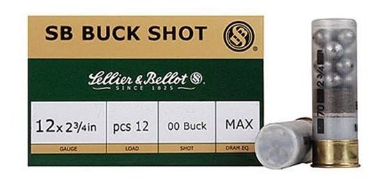 Sellier Bellot SB12BSC Hunting 12 Gauge 2.75in Pellets 1 1/4oz 00 Buck Shot view 3