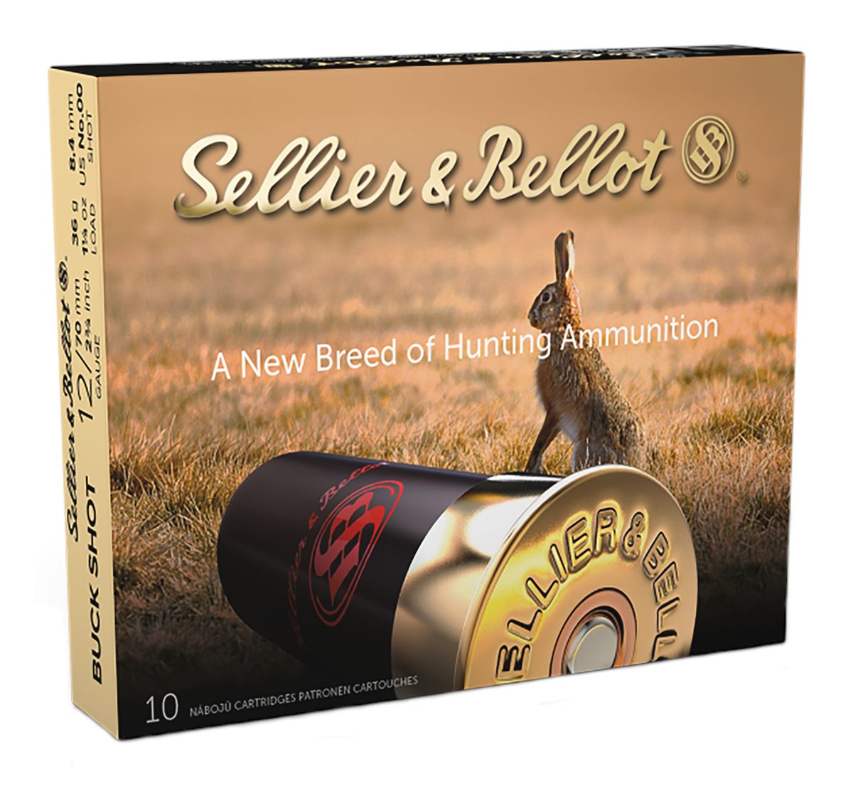 Sellier Bellot SB12BSE Hunting 12 Gauge 2.75in Pellets 1 1/4oz 00 Buck Shot
