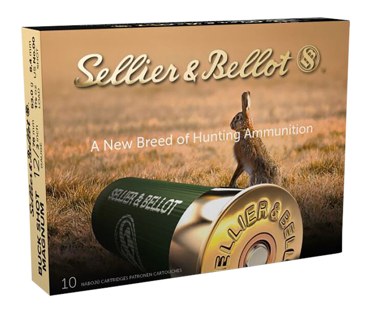 Sellier Bellot SB12BSA Hunting Magnum 12 Gauge 3in 15 Pellets 1 7/8oz 00 Bu