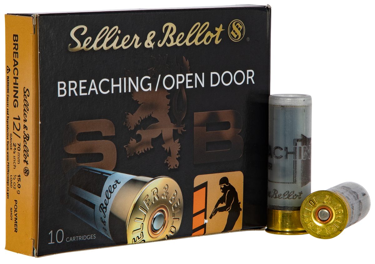 Sellier Bellot SB12BR Breaching 12 Gauge 2.75in 1/2oz 10 Per Box/25 Case