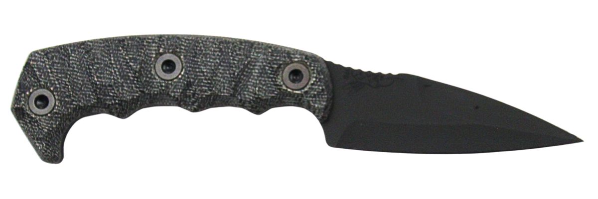 Half Face Blades Humint 3in Blade, 8inOA, CPM S45VN Steel, Armor BLK, GRY M