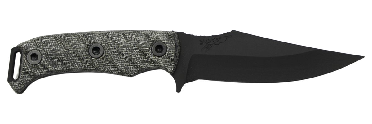 Half Face Blades Tosahwi 4in Blade, 8.1inOA, CPM S45VN Steel, Armory BLK, G