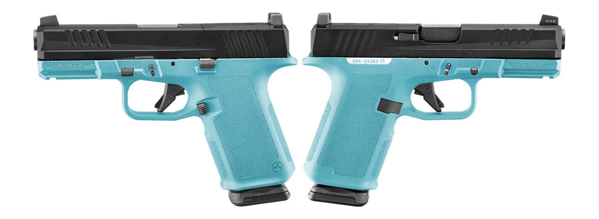 RUGER RXM 9MM PISTOL 4" BBL ROBIN EGG BLUE MAGPUL EHG, O.R. 2-15RD MAGS - ORION EXCLUSIVE