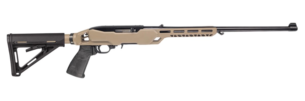 Ruger /Timber Creek Enforcer 10/22 Rifle 18.5in FDE Chasis MLOK 10RD MAG