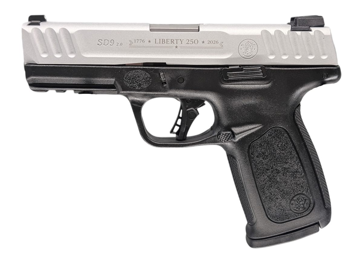 SMITH & WESSON SD9 2.0 LIBERTY 250TH 9MM PSTL NTS 2 TONE 4" 1-16RD