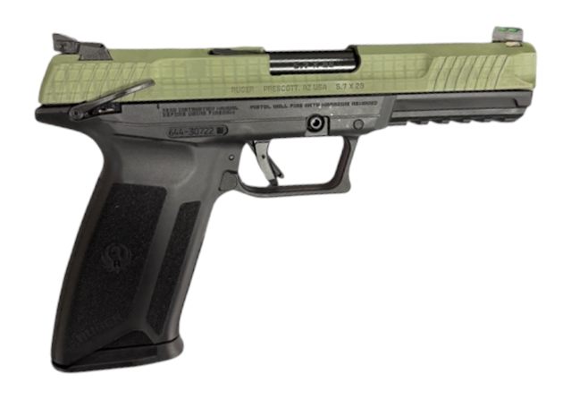 Ruger 5.7 X 28 4.9in Pistol Black/Desert Night Camo Slide 20+1 MS