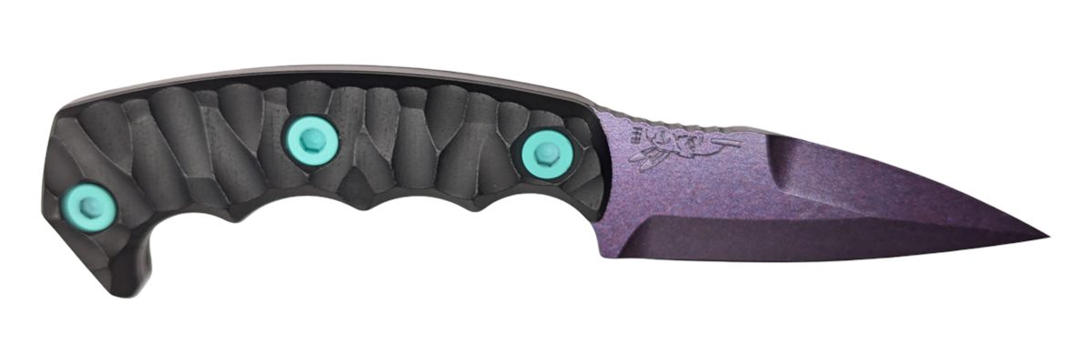 Half Face Blades Humint COSMIC 3in Blade, 8inOA, CPM S45VN Steel, Micarta G