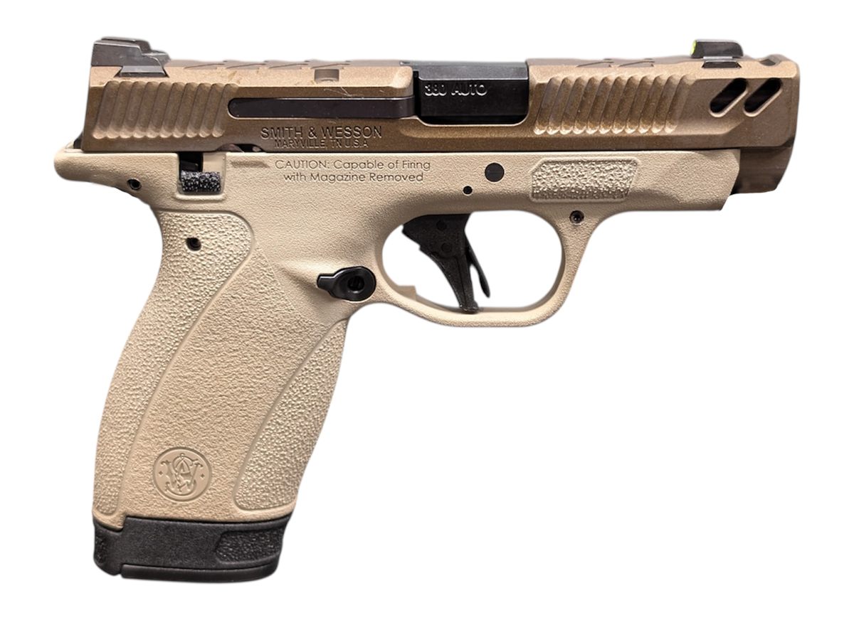 Smith Wesson PC Bodyguard 2.0 Carry Comp TWO Tone TAN 380ACP Pistol 3.1in M