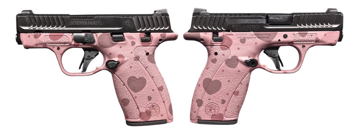 Smith Wesson Bodyguard 2.0 MS Blush HEARTS 380ACP 2.75in 1-10RD 1-12RD