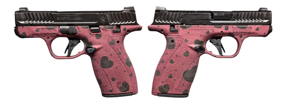 Smith Wesson Bodyguard 2.0 Cranberry HEARTS 380ACP Pistol T.S. 1-12RD 1-10R