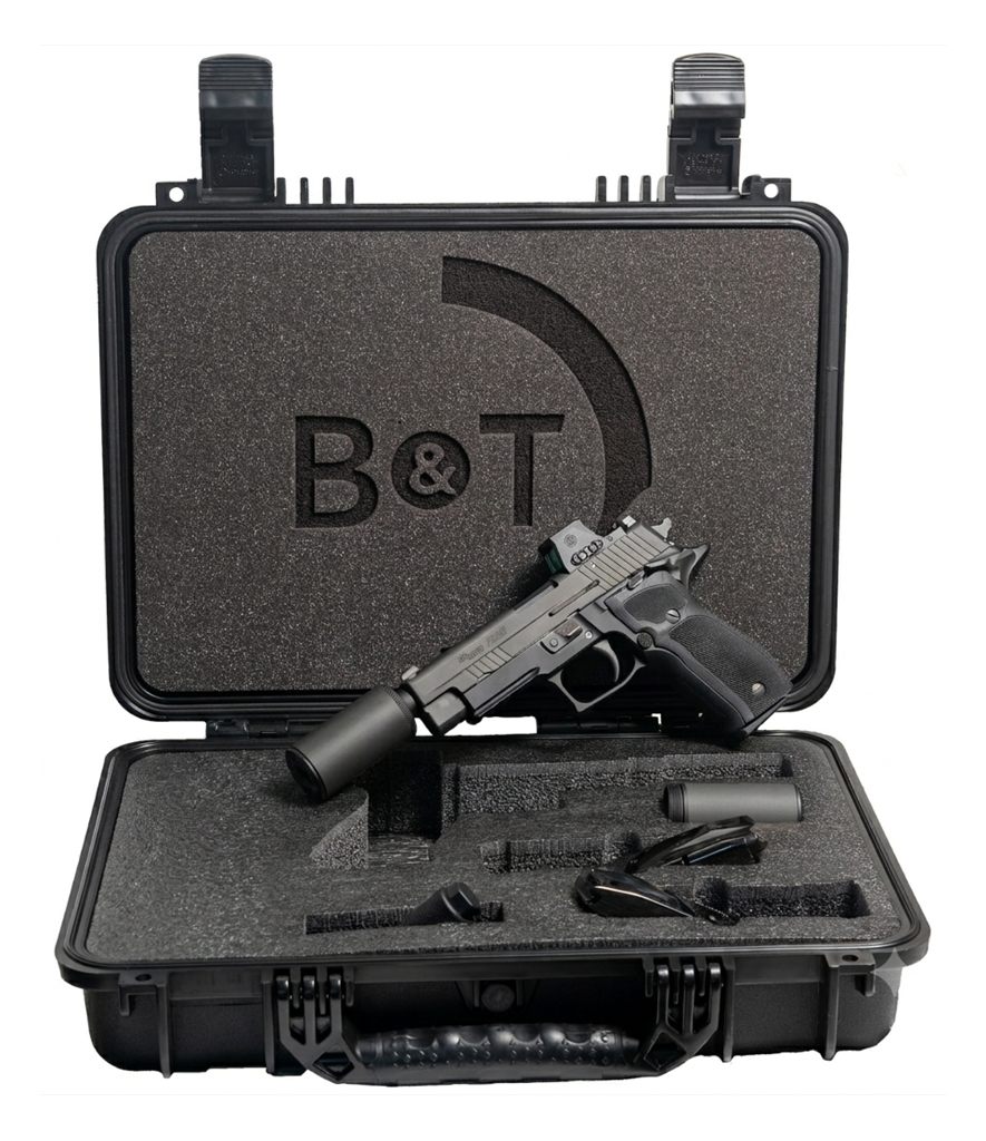 Bt SIG Sauer P226 Hush Puppy KIT 9MM Pistol 4.4in T.B. Romeo X, Slide Lock