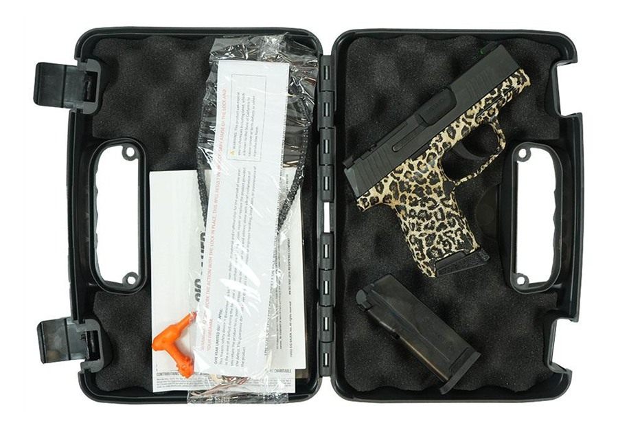 Sig Sauer P365 Leopard Print Optic Ready Handgun 9mm Luger 10rd Magazines(2 view 2