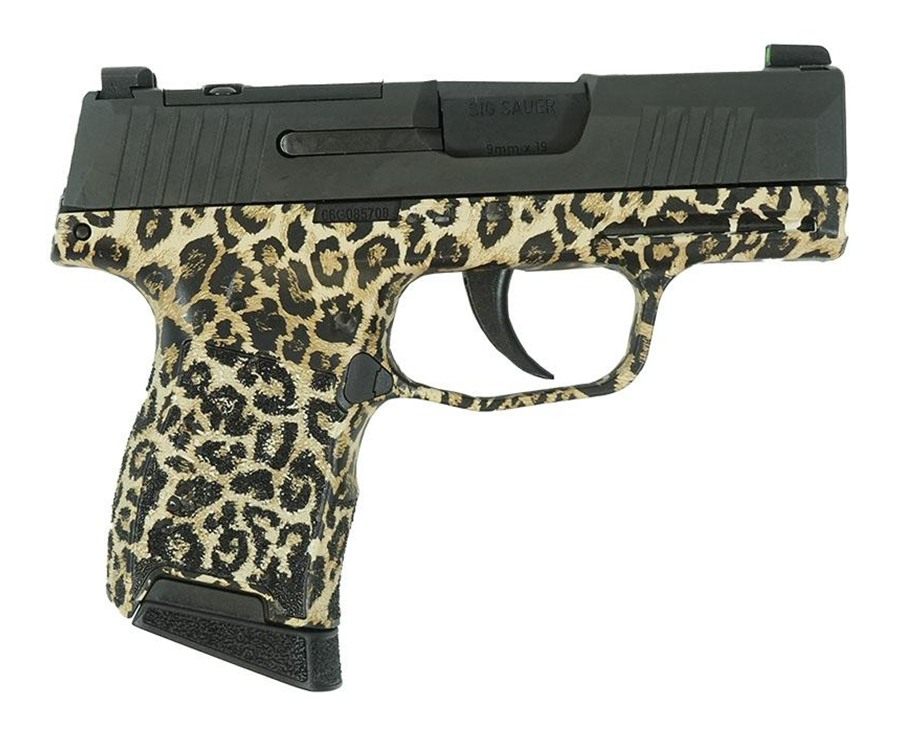 Sig Sauer P365 Leopard Print Optic Ready Handgun 9mm Luger 10rd Magazines(2 view 3