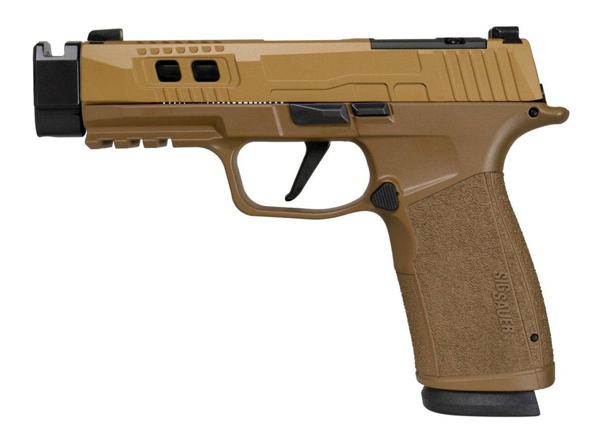 Sig Sauer P365 Two-Tone Brown/Black Xmacro Tacops Handgun 9mm Luger 17rd Ma