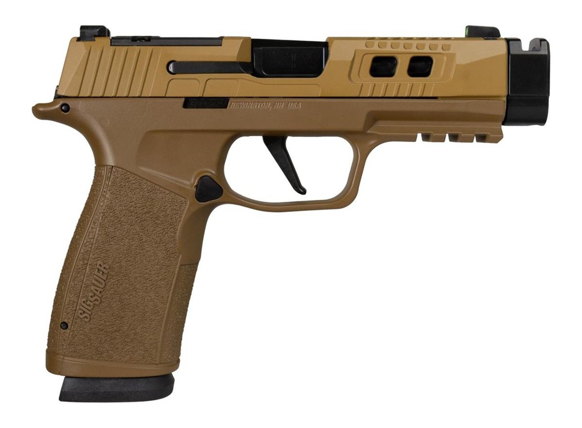 Sig Sauer P365 Two-Tone Brown/Black Xmacro Tacops Handgun 9mm Luger 17rd Ma view 2