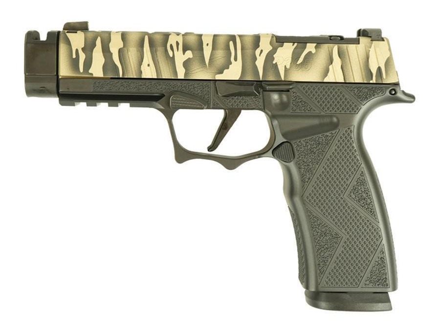 Sig Sauer P365 Tiger Stripe Black Xmacro Tacops Handgun 9mm Luger 17rd Maga view 3