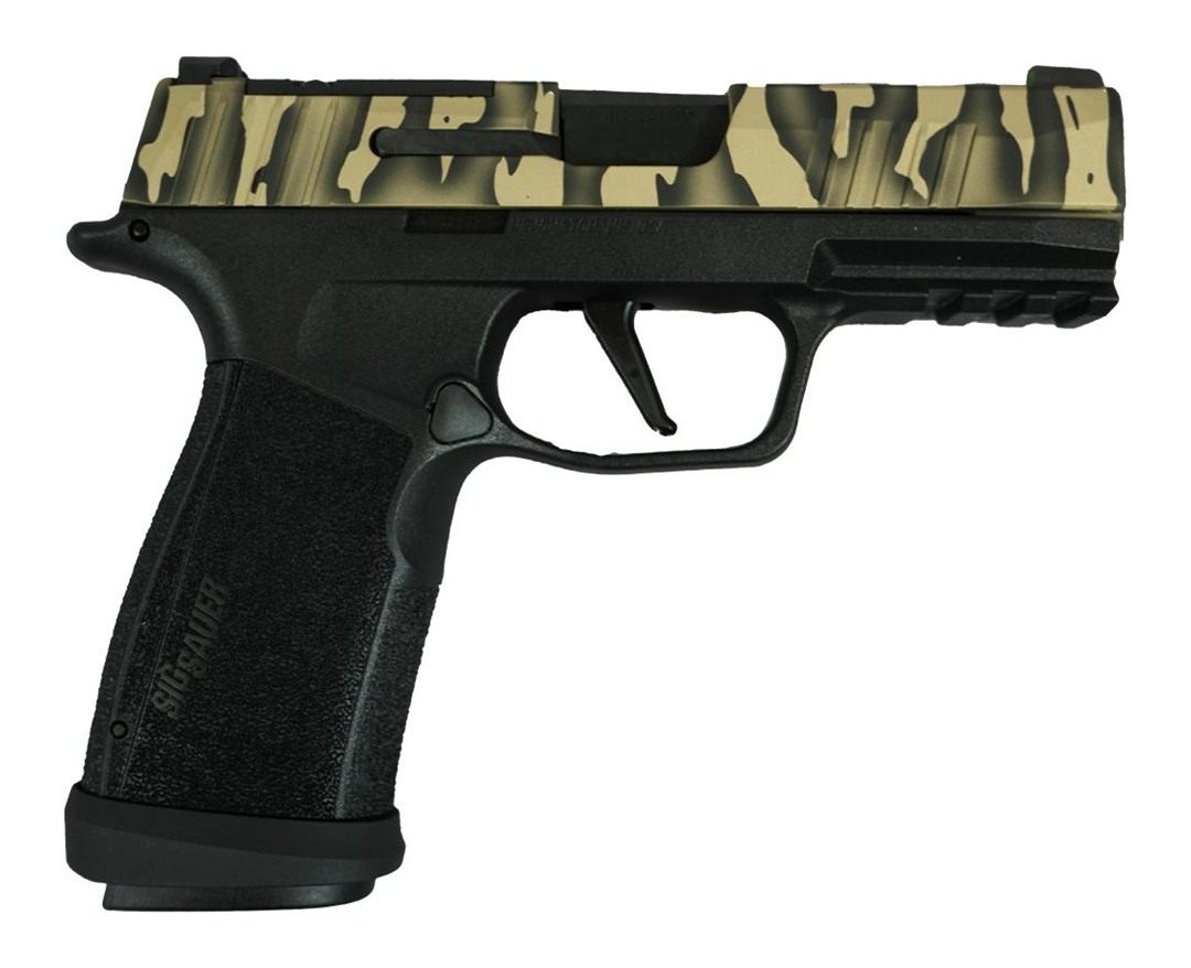 Sig Sauer P365 Tiger Striped Xmacro Tacops Handgun 9mm Luger 17rd Magazines view 2