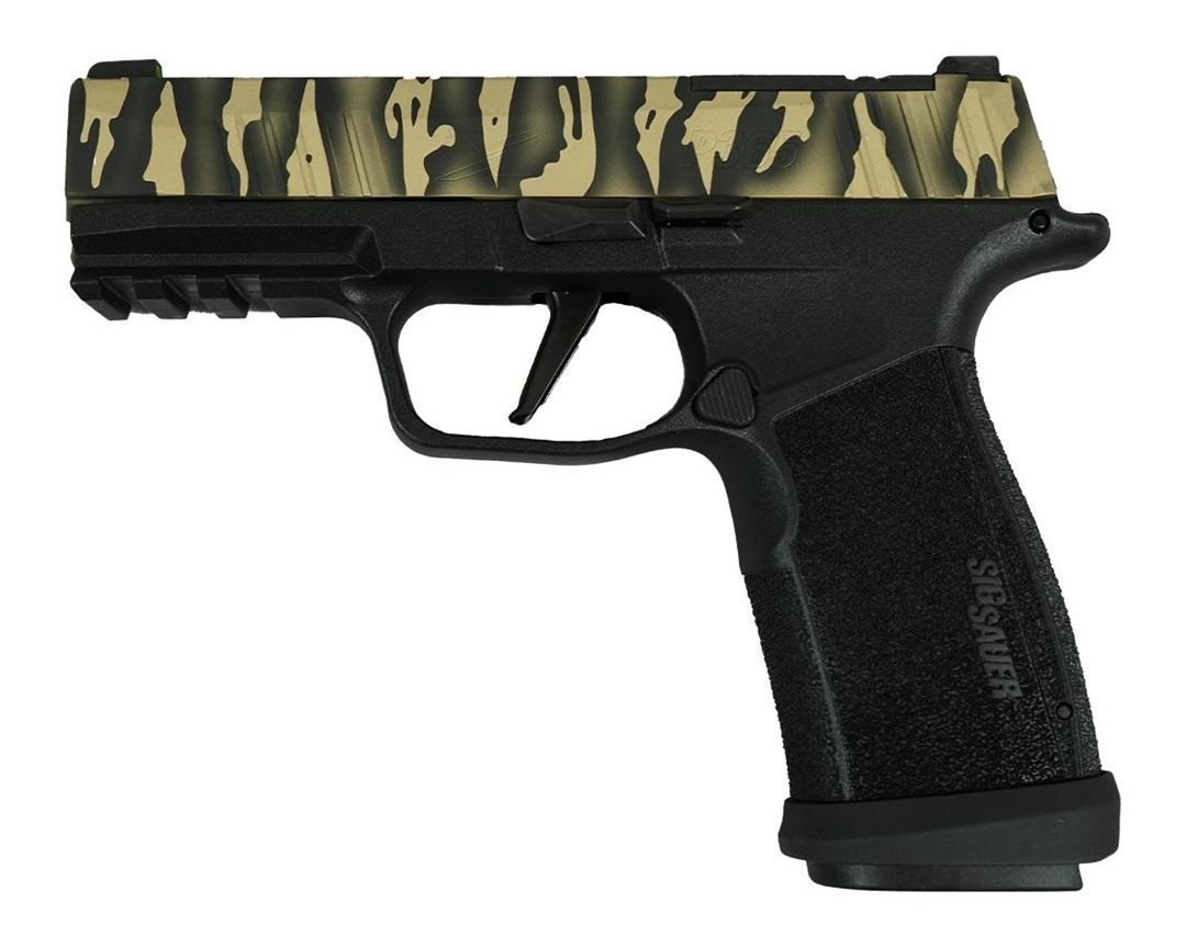 Sig Sauer P365 Tiger Striped Xmacro Tacops Handgun 9mm Luger 17rd Magazines view 3