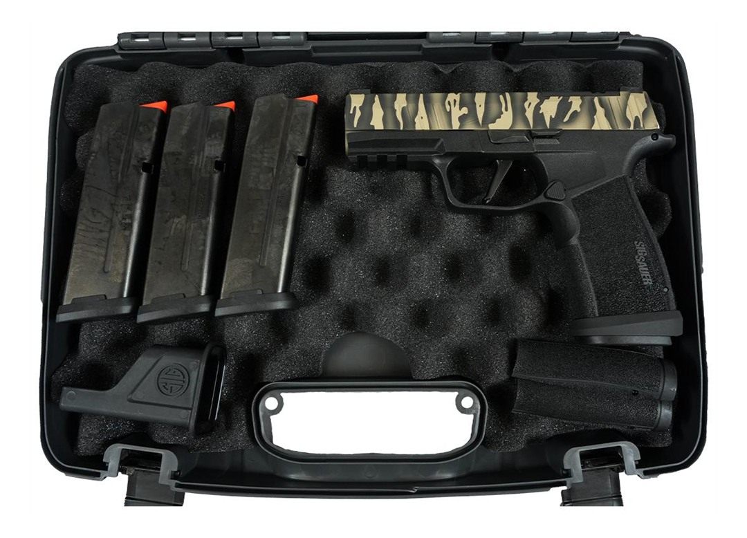 Sig Sauer P365 Tiger Striped Xmacro Tacops Handgun 9mm Luger 17rd Magazines view 5