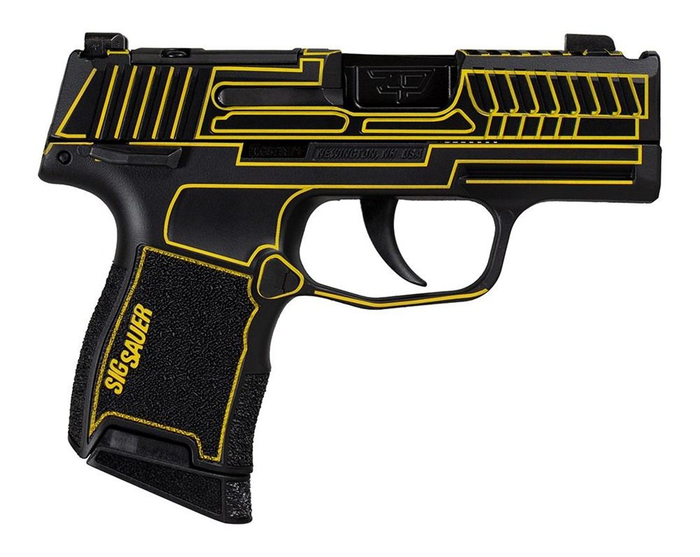 Sig Sauer P365 Outlander Yellow Laser Handgun 9mm Luger 10rd Magazines(2) 3