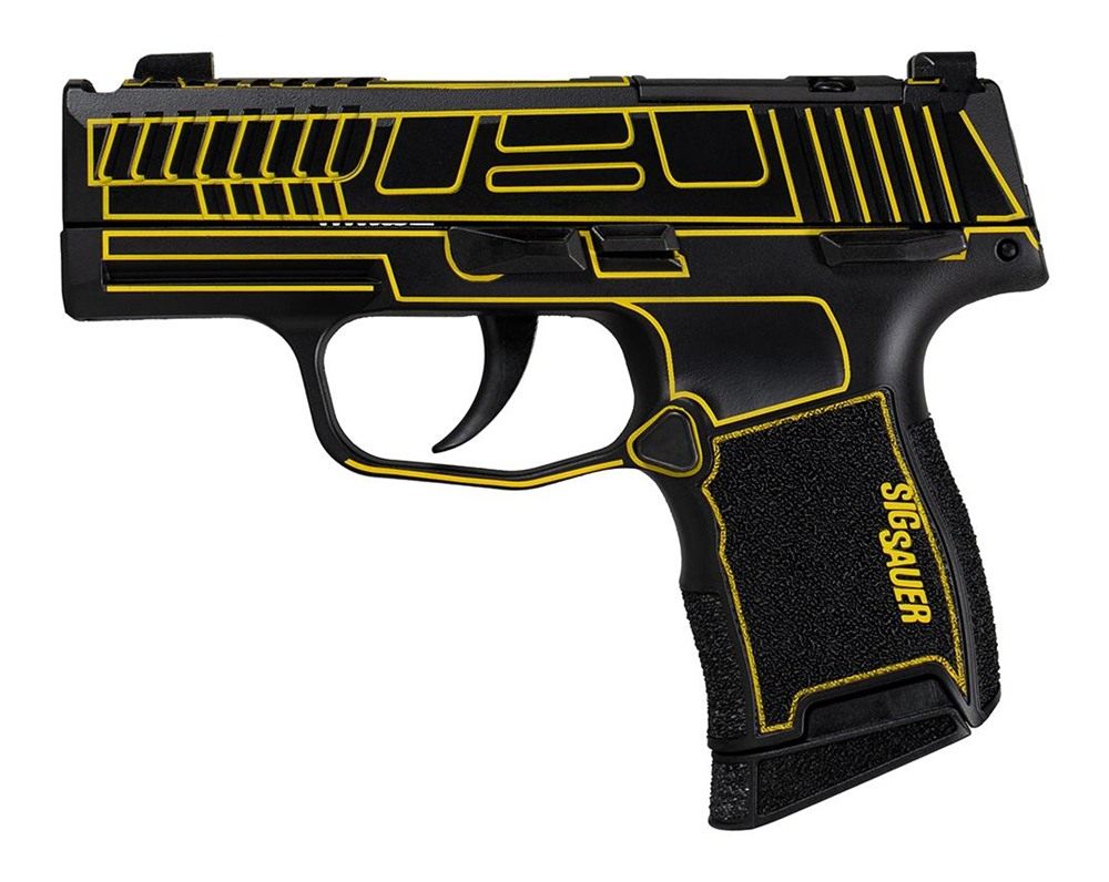 Sig Sauer P365 Outlander Yellow Laser Handgun 9mm Luger 10rd Magazines(2) 3 view 2