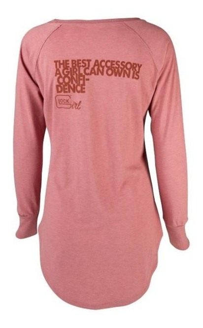 Glock Girl Confidence Long Sleeve Shirt Blush 2XL view 2