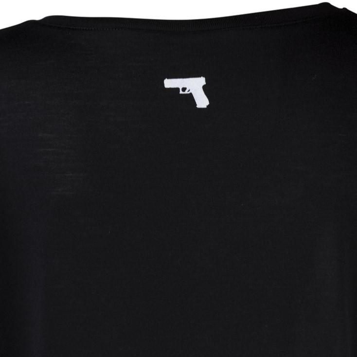 Glock Girl V-Neck Short Sleeve Shirt Black L
