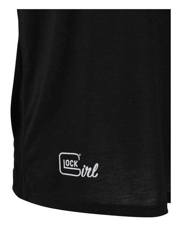 Glock Girl V-Neck Short Sleeve Shirt Black 2XL view 2