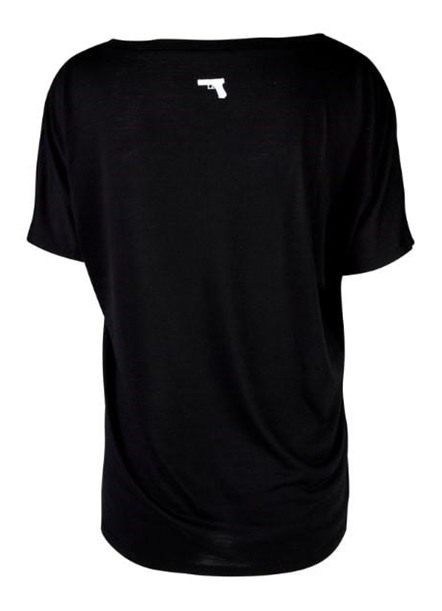 Glock Girl V-Neck Short Sleeve Shirt Black 2XL view 3