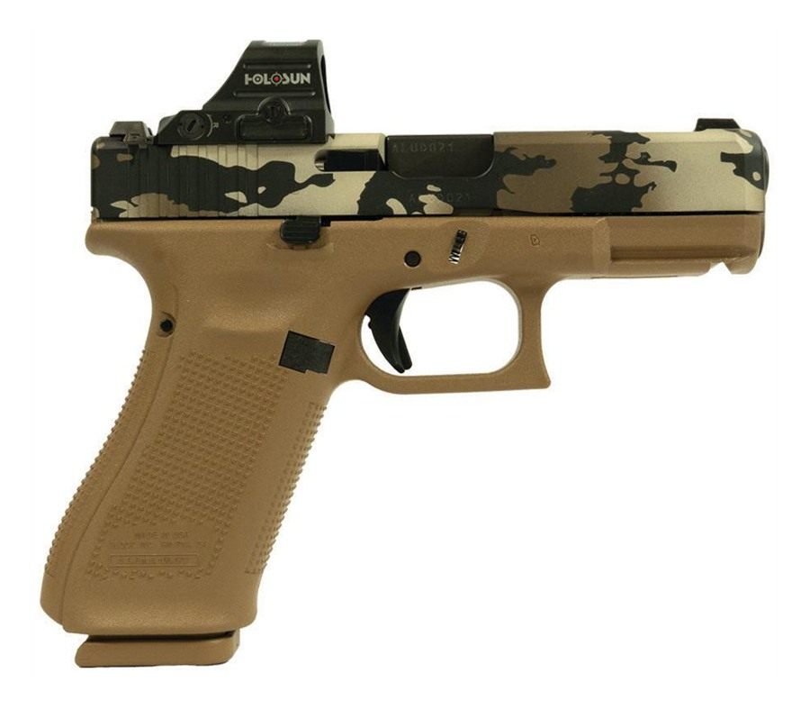 Glock V-Series Model 19x OR Camo Handgun 9mm Luger 17rd Magazines (3) 4.02i view 3