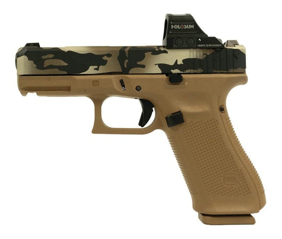 Glock V-Series Model 19x OR Camo Handgun 9mm Luger 17rd Magazines (3) 4.02i view 4