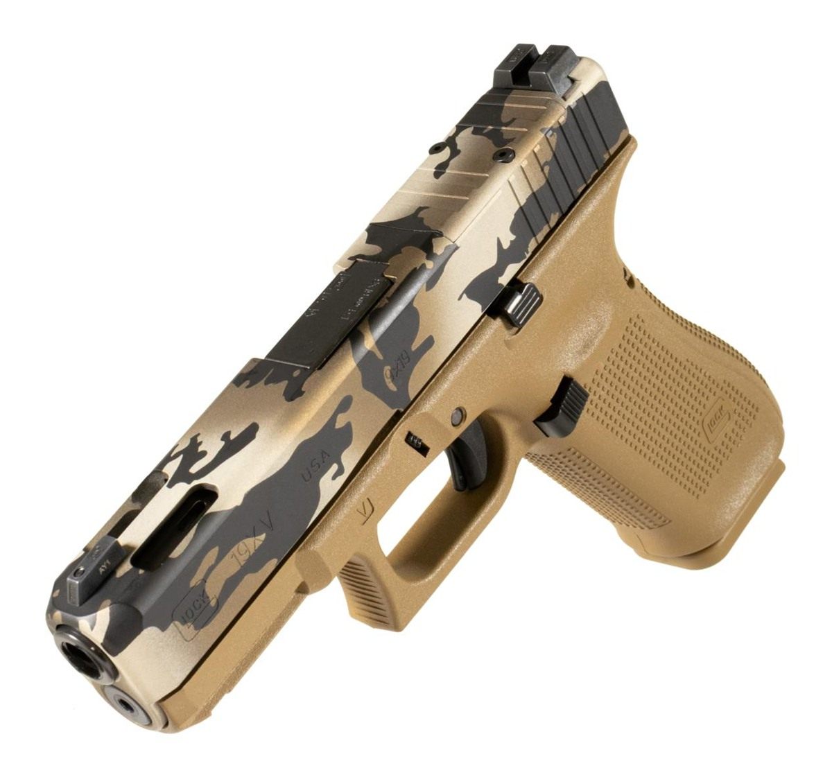 Glock V-Series Model 19x OR Camo Handgun 9mm Luger 17rd Magazines (3) 4.02i view 2