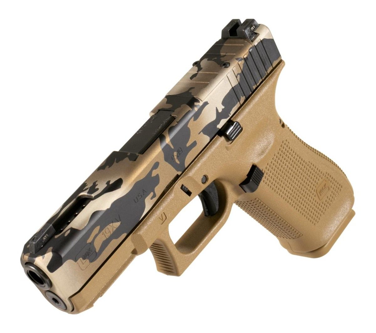 Glock V-Series Model 19x OR Camo Handgun 9mm Luger 17rd Magazines (3) 4.02i view 2