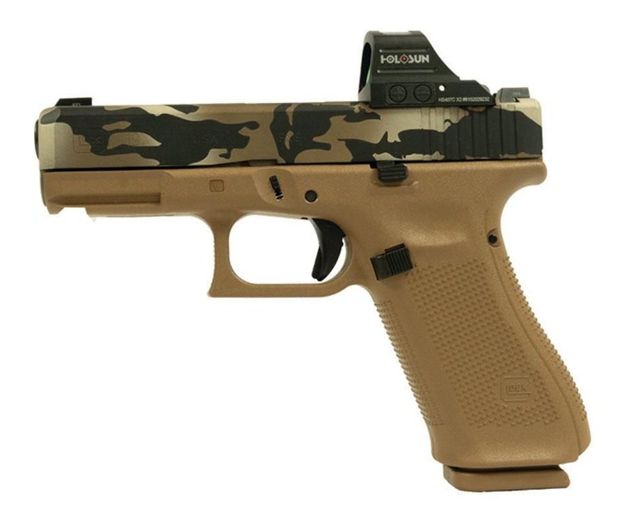 Glock V-Series Model 19x OR Camo Handgun 9mm Luger 17rd Magazines (3) 4.02i view 5